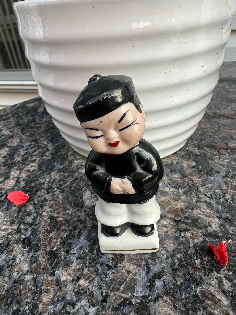 Vintage Mid Century Japanese Porcelain Boy/ Men 4”tall